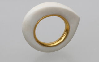 Knochenring mit Feingold-Innenmantel