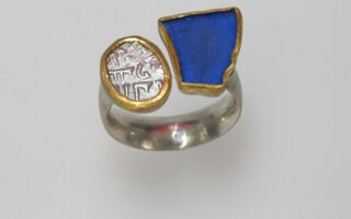 Silberring mit antiker Rupie