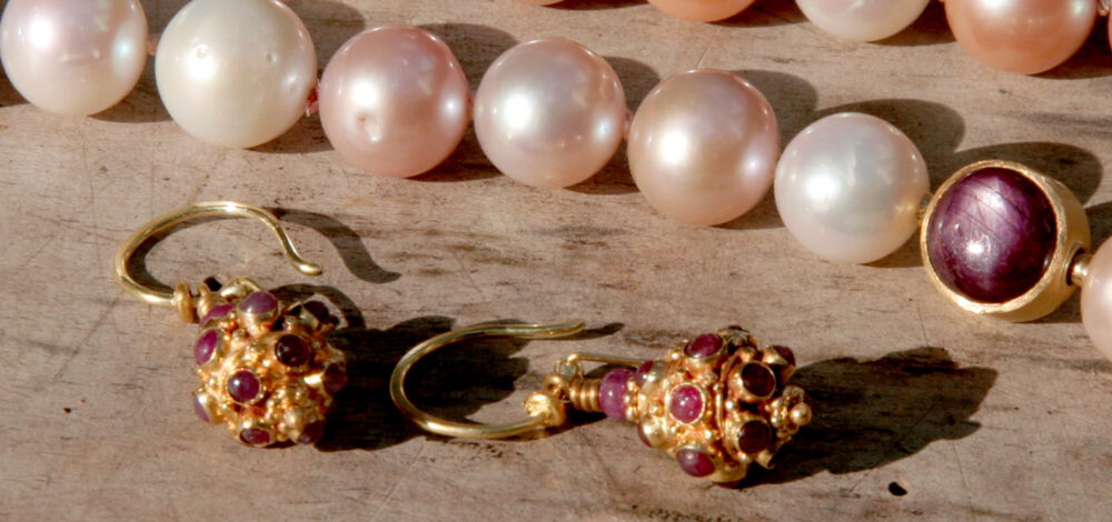 Rubin-Ohrschmuck