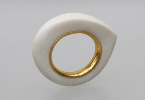 Knochenring mit Feingold-Innenmantel