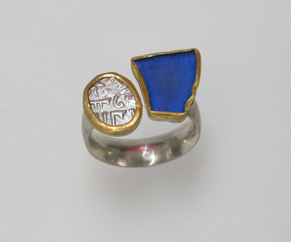 Silberring mit antiker Rupie