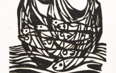 Fische im Netz; Willibald Blum